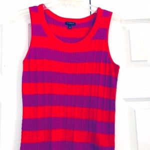 Short sleeve sweater tank top